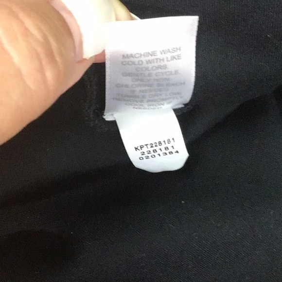 J. Jill Wearever Women’s Large Ponte Knit Pants Black Slim Leggings - Picture 4 of 8